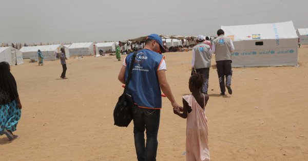 Our humanitarian aid reaches to CAR refugees in CHAD Zafaya Camp Chad source AFAD