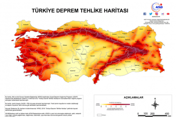 Türkiye Deprem Tehlike Haritası