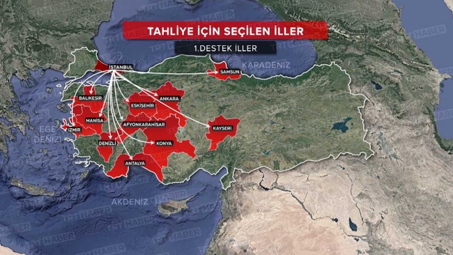 Depremde İstanbul'dan Kayseri'ye Tahliye Planı